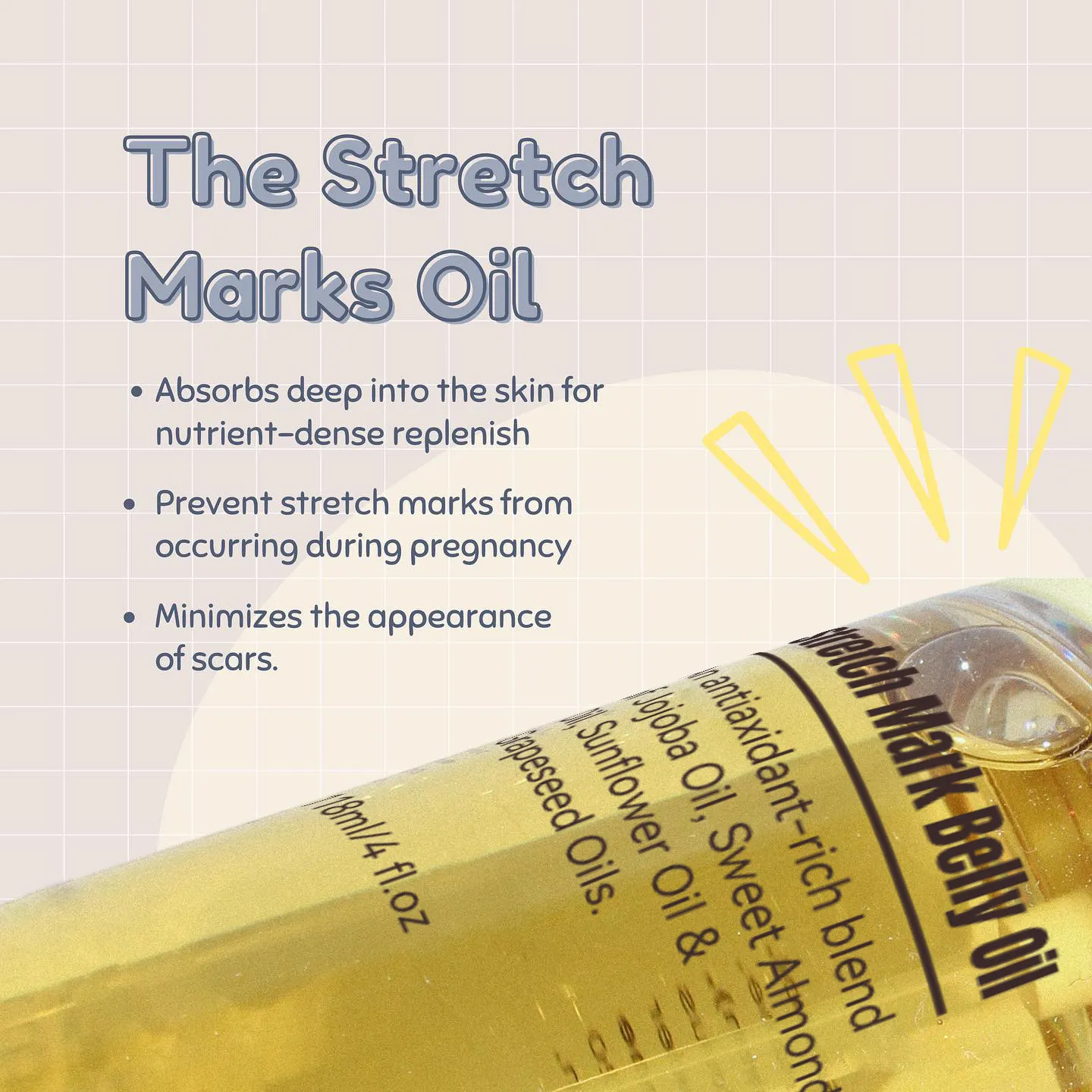 Private Label Stretch Mark Removal Oil